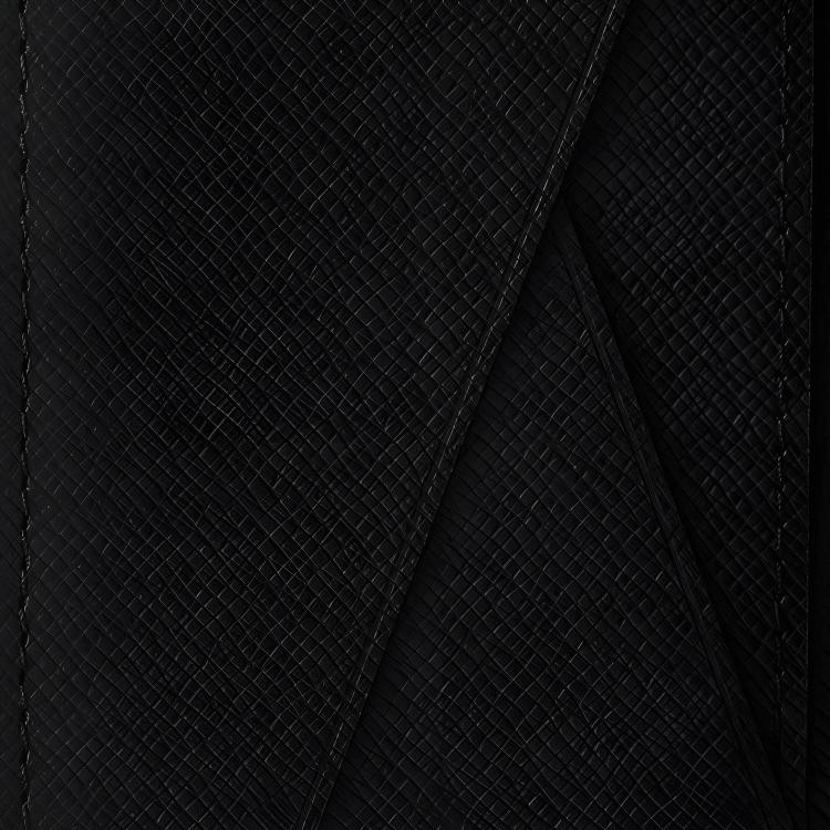 LOUIS VUITTON Pocket Organizer Men's Black Taiga Leather Card Holder M30537