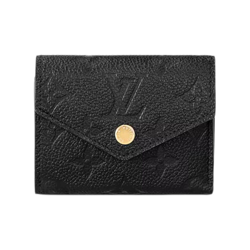 LOUIS VUITTON Zoe Women's Black Cowhide Leather Wallet M62935
