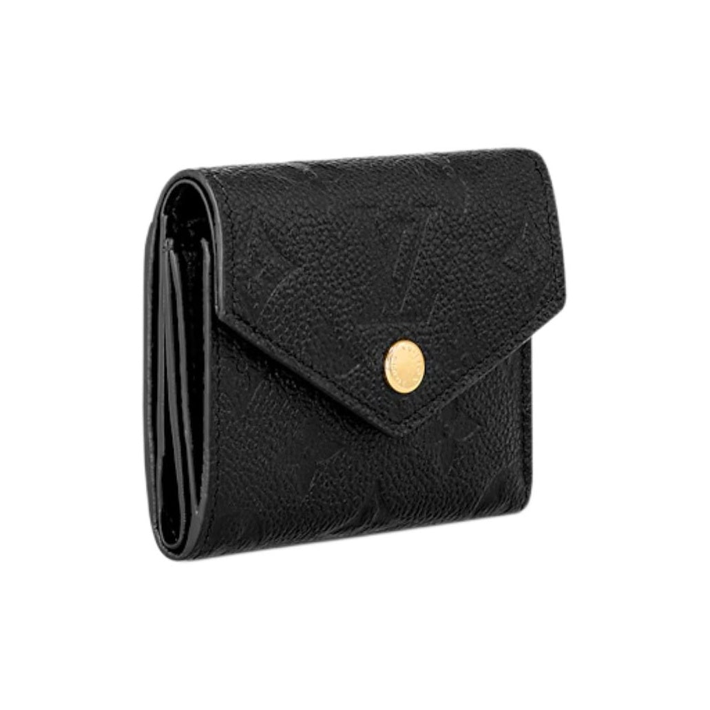 LOUIS VUITTON Zoe Women's Black Cowhide Leather Wallet M62935