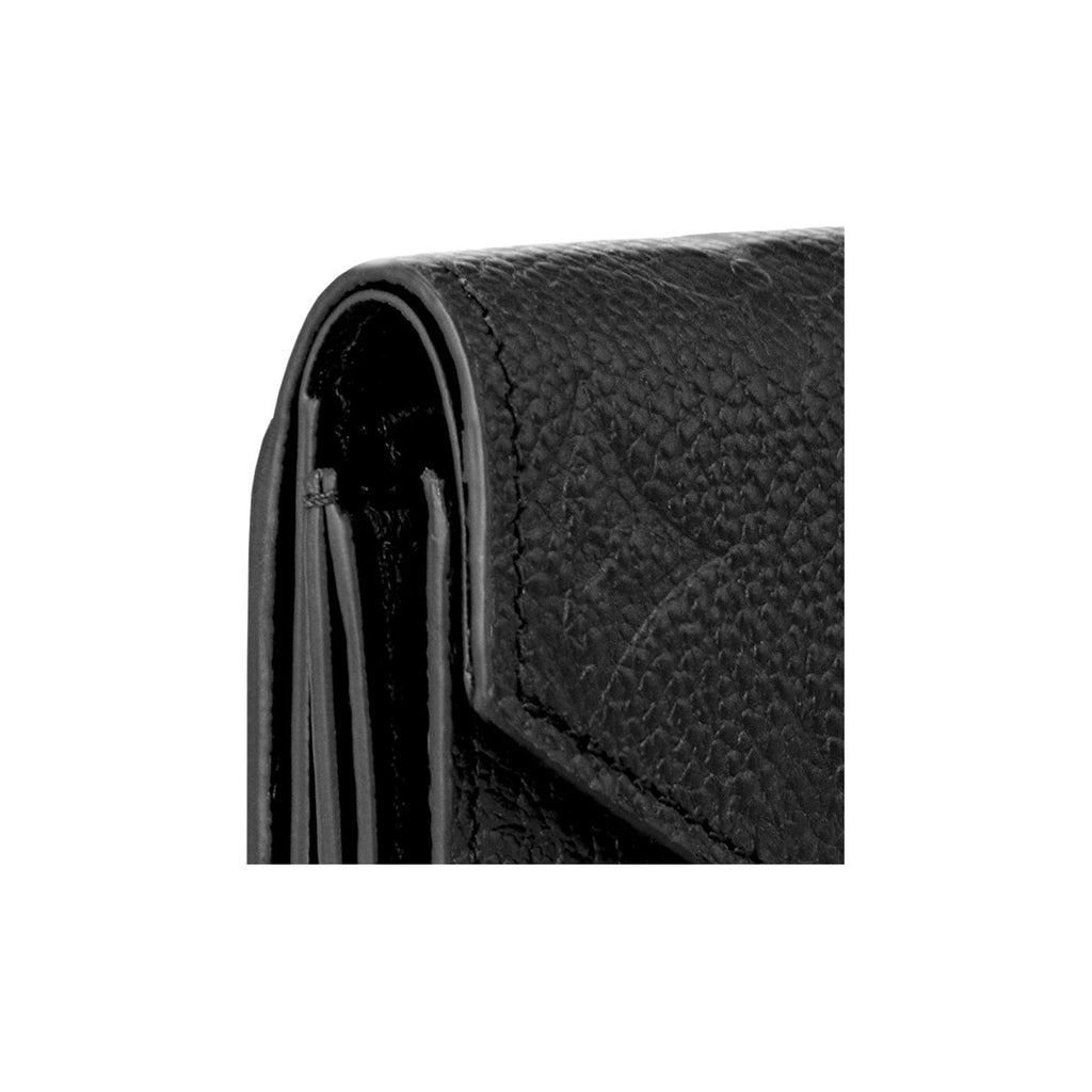 LOUIS VUITTON Zoe Women's Black Cowhide Leather Wallet M62935