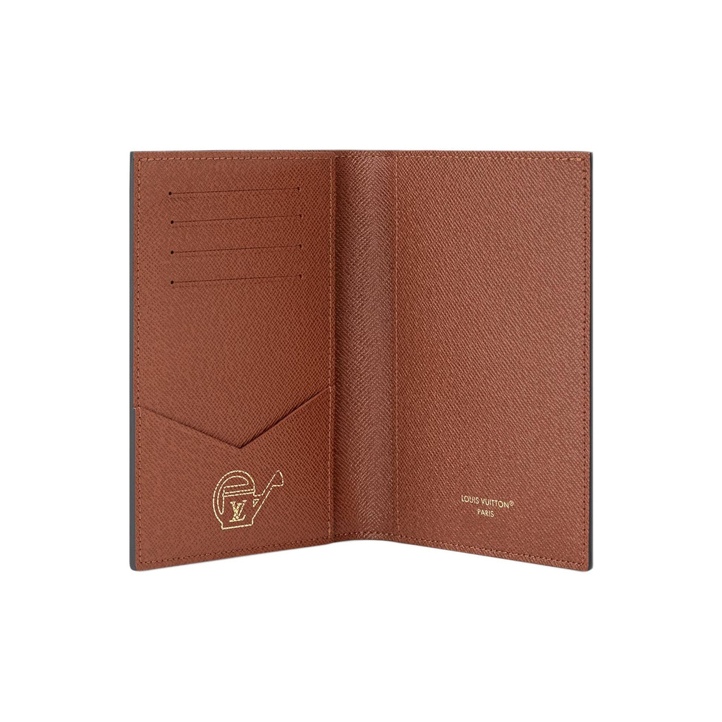 LOUIS VUITTON Spring Capsule Men's Brown Monogram Floral Passport Cover M27548