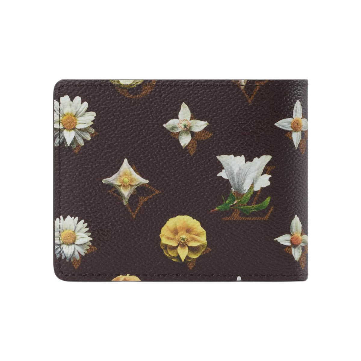 LOUIS VUITTON Slender Spring Capsule Monogram Floral Canvas Wallet in Brown - M27547