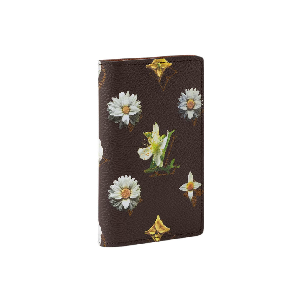 LOUIS VUITTON Spring Capsule Monogram Daisy Faux Leather Wallet in Brown - M27542