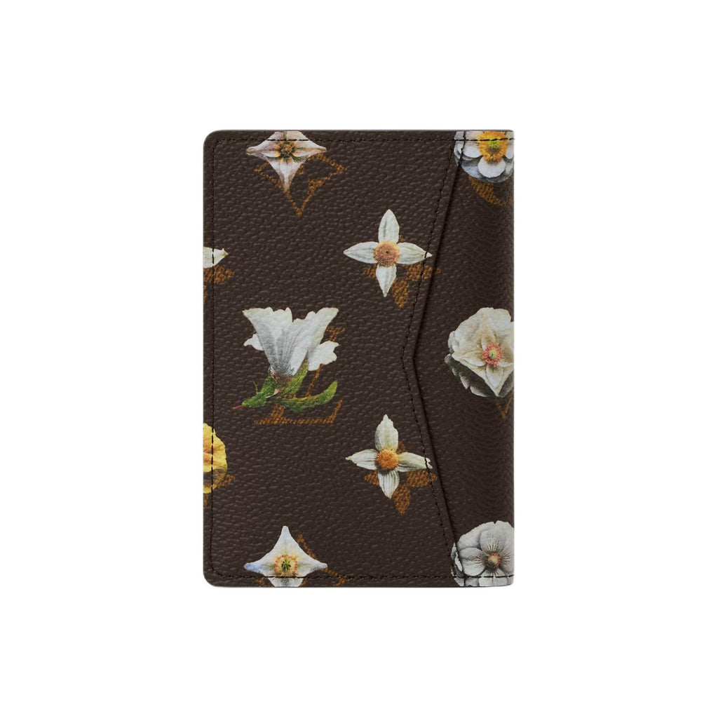 LOUIS VUITTON Spring Capsule Monogram Daisy Faux Leather Wallet in Brown - M27542