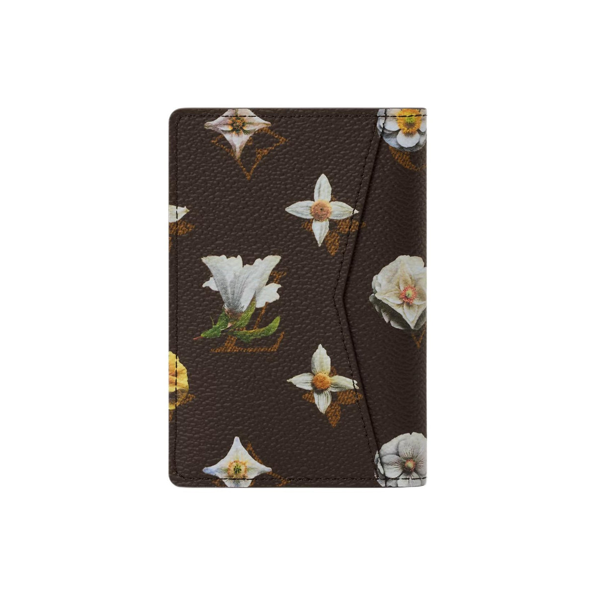 LOUIS VUITTON Spring Capsule Monogram Daisy Faux Leather Wallet in Brown - M27542