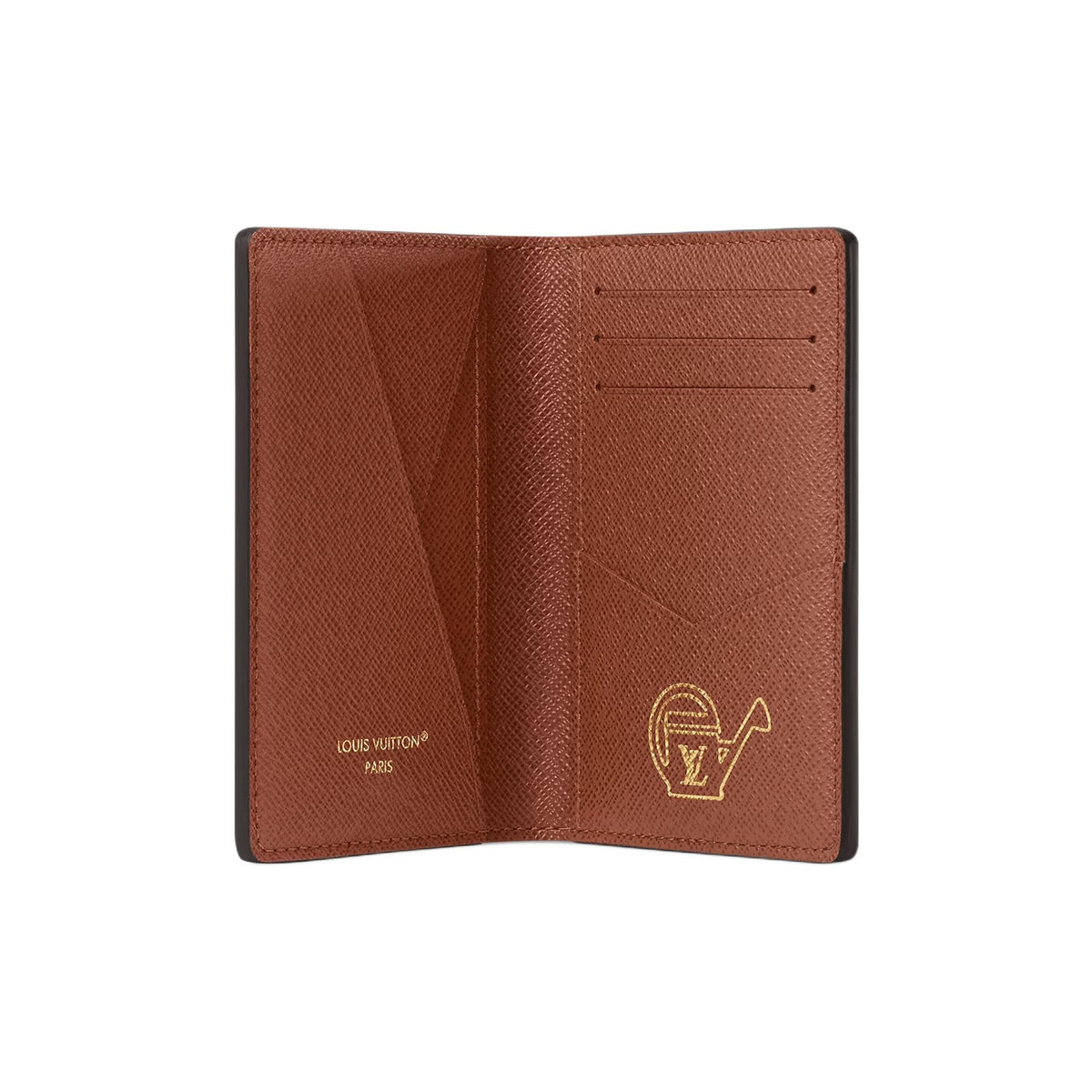 LOUIS VUITTON Spring Capsule Monogram Daisy Faux Leather Wallet in Brown - M27542