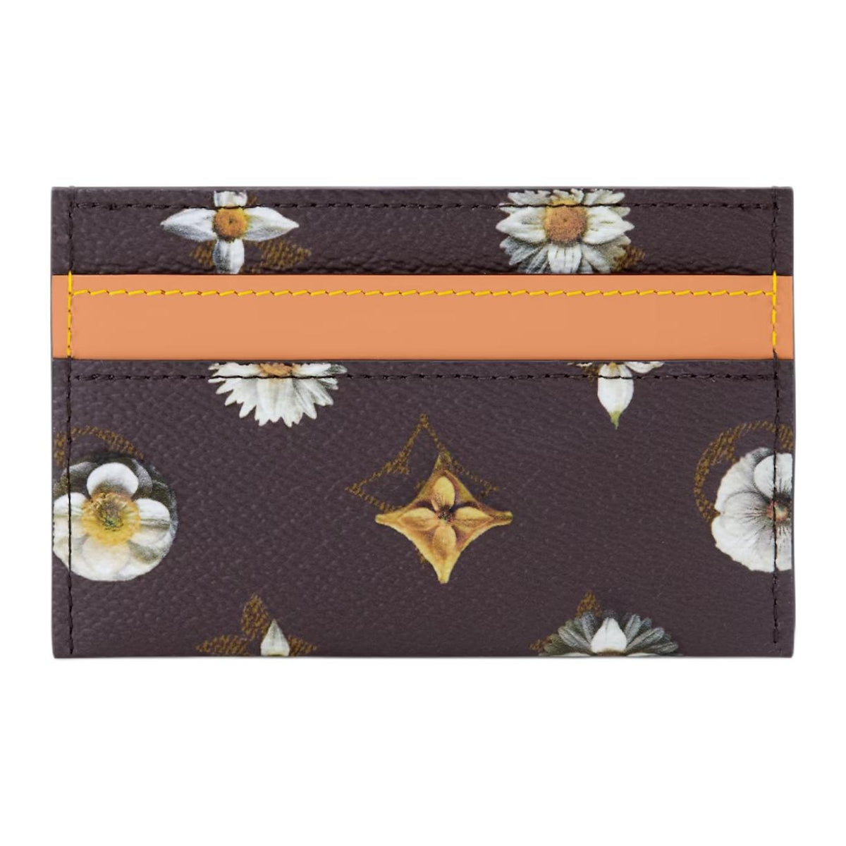 LOUIS VUITTON Double Spring Capsule Monogram Floral Card Holder in Brown - M27551