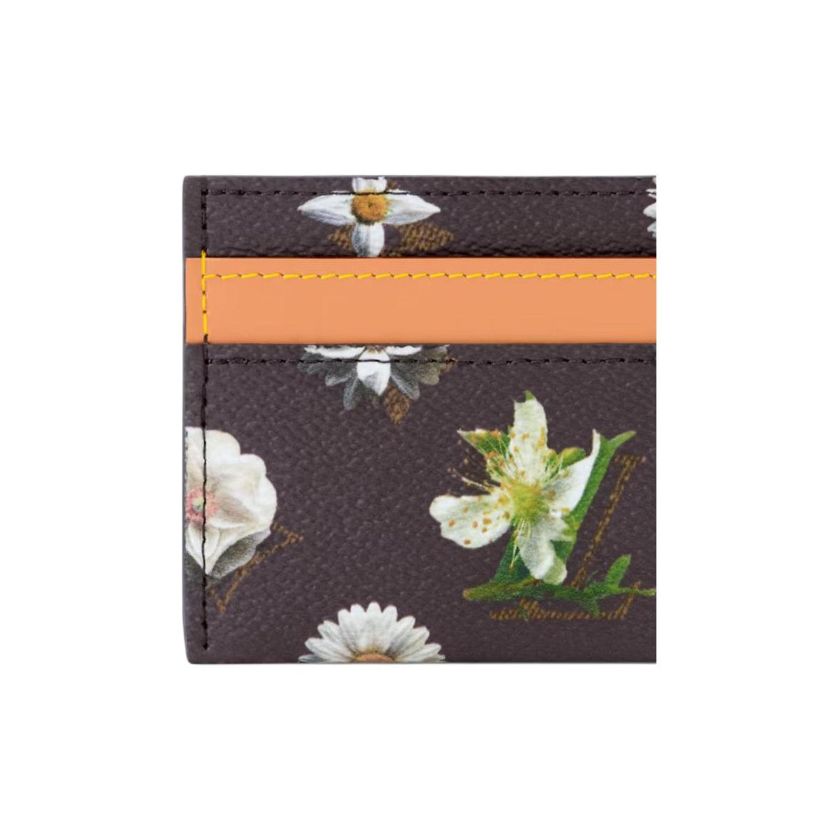 LOUIS VUITTON Double Spring Capsule Monogram Floral Card Holder in Brown - M27551