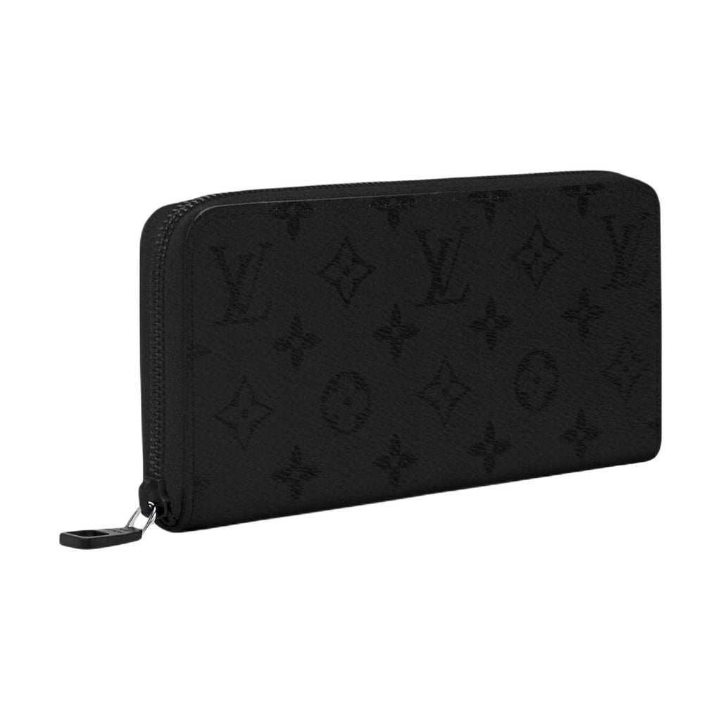 LOUIS VUITTON Zippy Horizontal Monogram Midnight Coated Canvas Wallet in Black - M28048