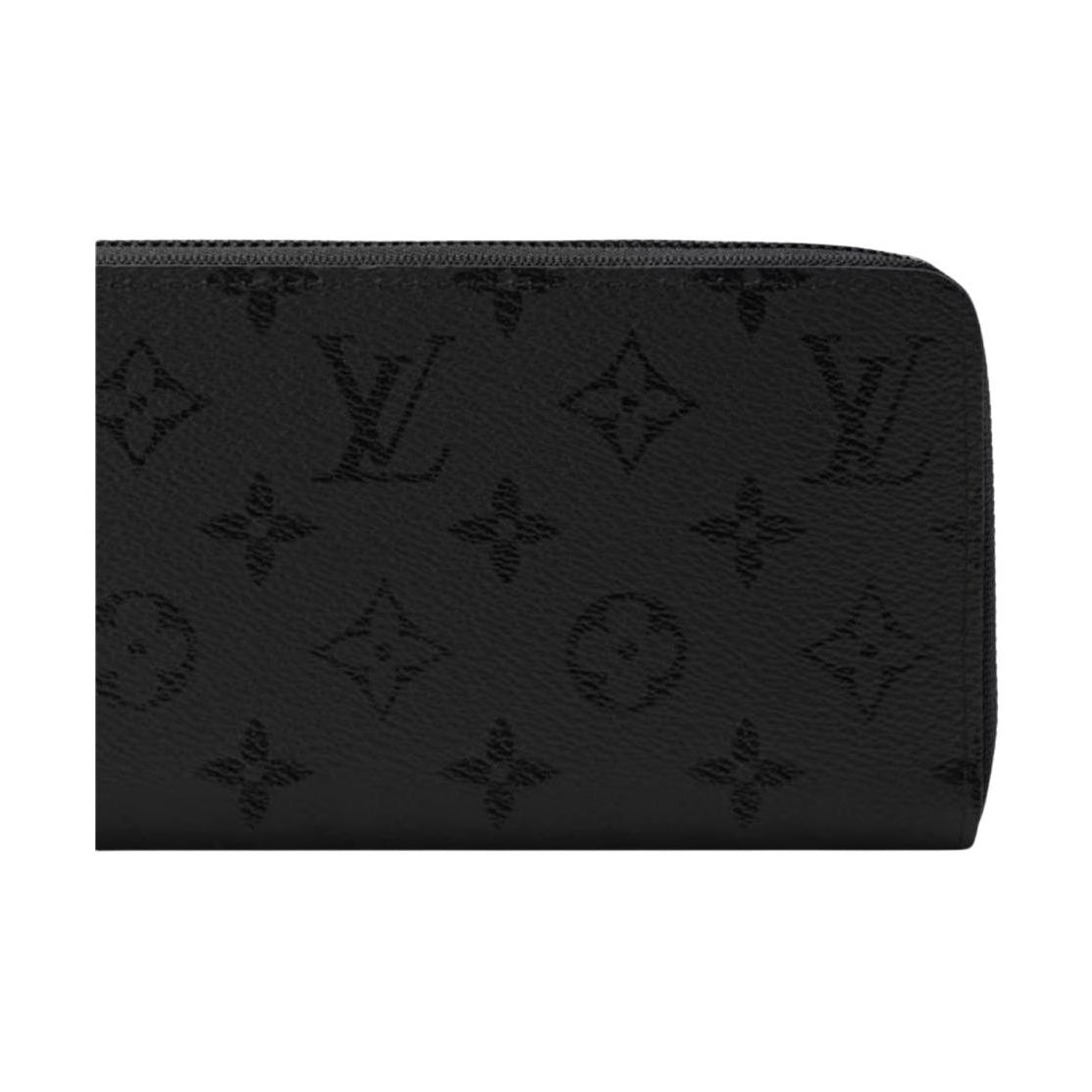 LOUIS VUITTON Zippy Horizontal Monogram Midnight Coated Canvas Wallet in Black - M28048