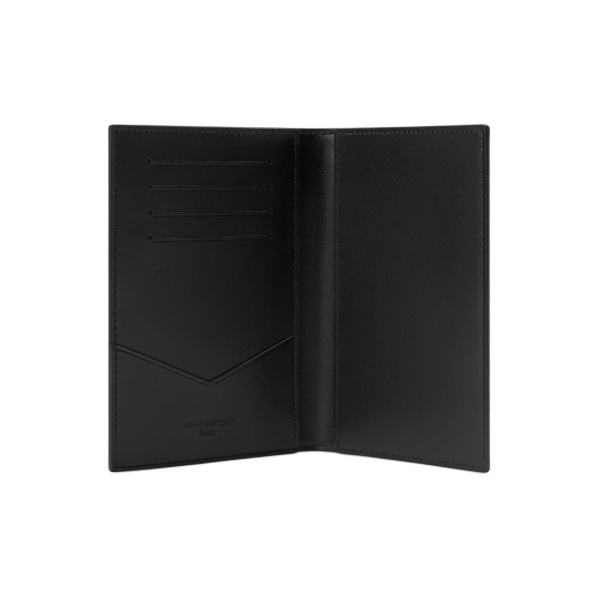 LOUIS VUITTON Monogram Midnight Passport Holder in Black - M26774