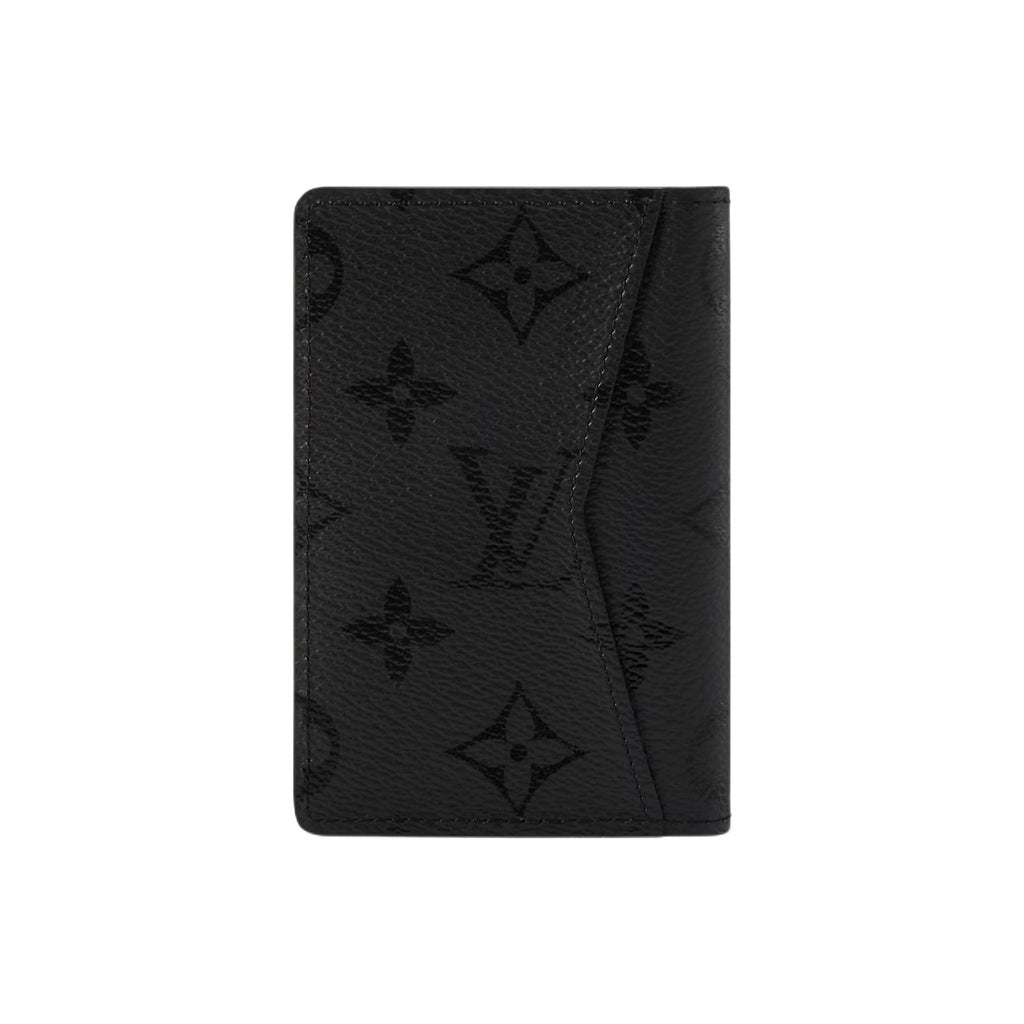 LOUIS VUITTON Monogram Midnight Faux Leather Bifold Card Holder in Black - M26775