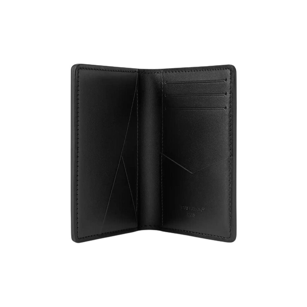LOUIS VUITTON Monogram Midnight Faux Leather Bifold Card Holder in Black - M26775
