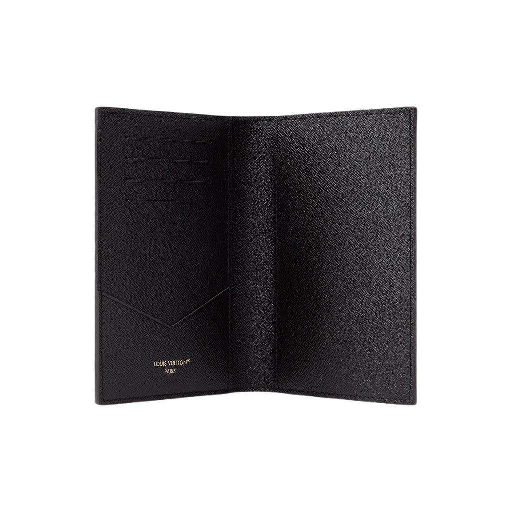LOUIS VUITTON Monogram Floral Faux Leather Passport Holder in Brown - M29397