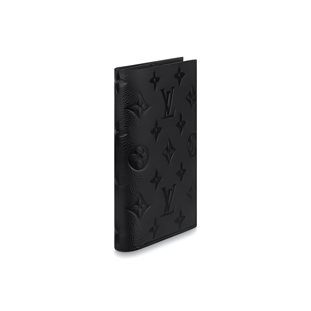 LOUIS VUITTON Monogram Empreinte Cowhide Leather Passport Holder in Black - M63914