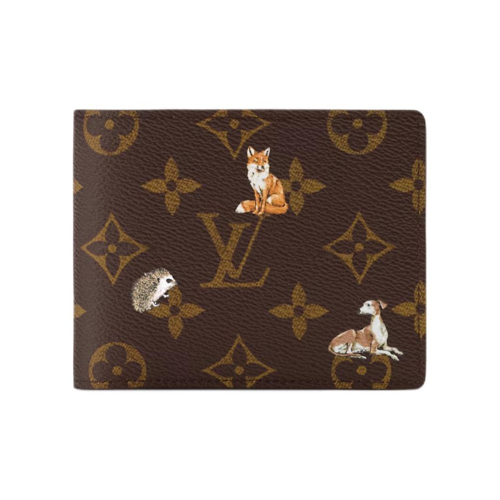 LOUIS VUITTON Multiple Monogram Forest Coated Canvas Wallet in Brown - M27057