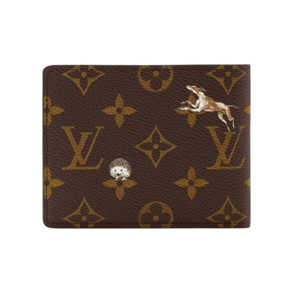 LOUIS VUITTON Multiple Monogram Forest Coated Canvas Wallet in Brown - M27057