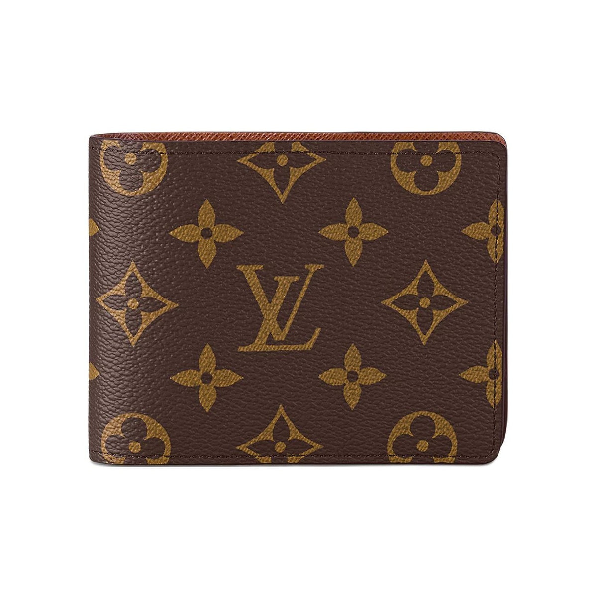LOUIS VUITTON Multiple Monogram Canvas and Cowhide Leather Wallet in Brown - M60895