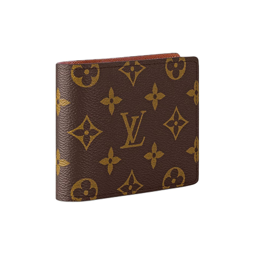 LOUIS VUITTON Multiple Monogram Canvas and Cowhide Leather Wallet in Brown - M60895