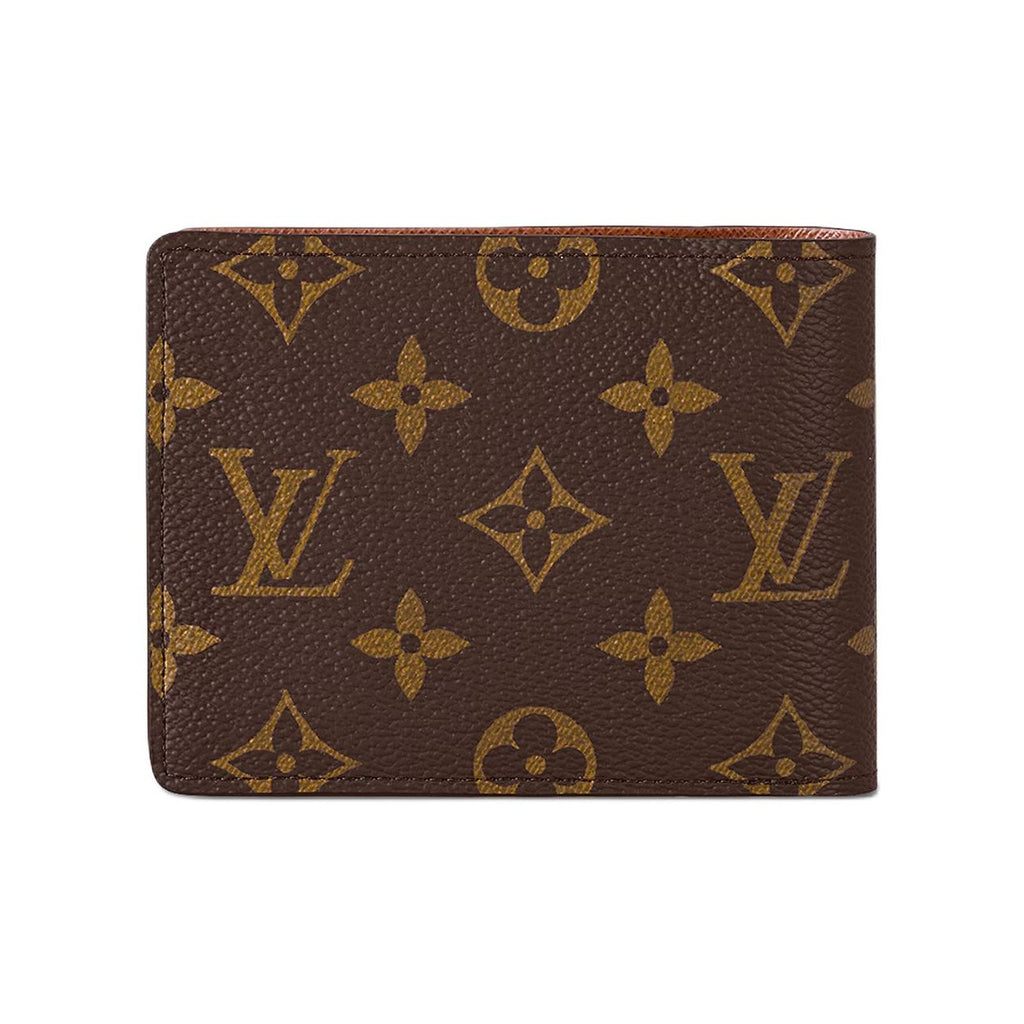 LOUIS VUITTON Multiple Monogram Canvas and Cowhide Leather Wallet in Brown - M60895