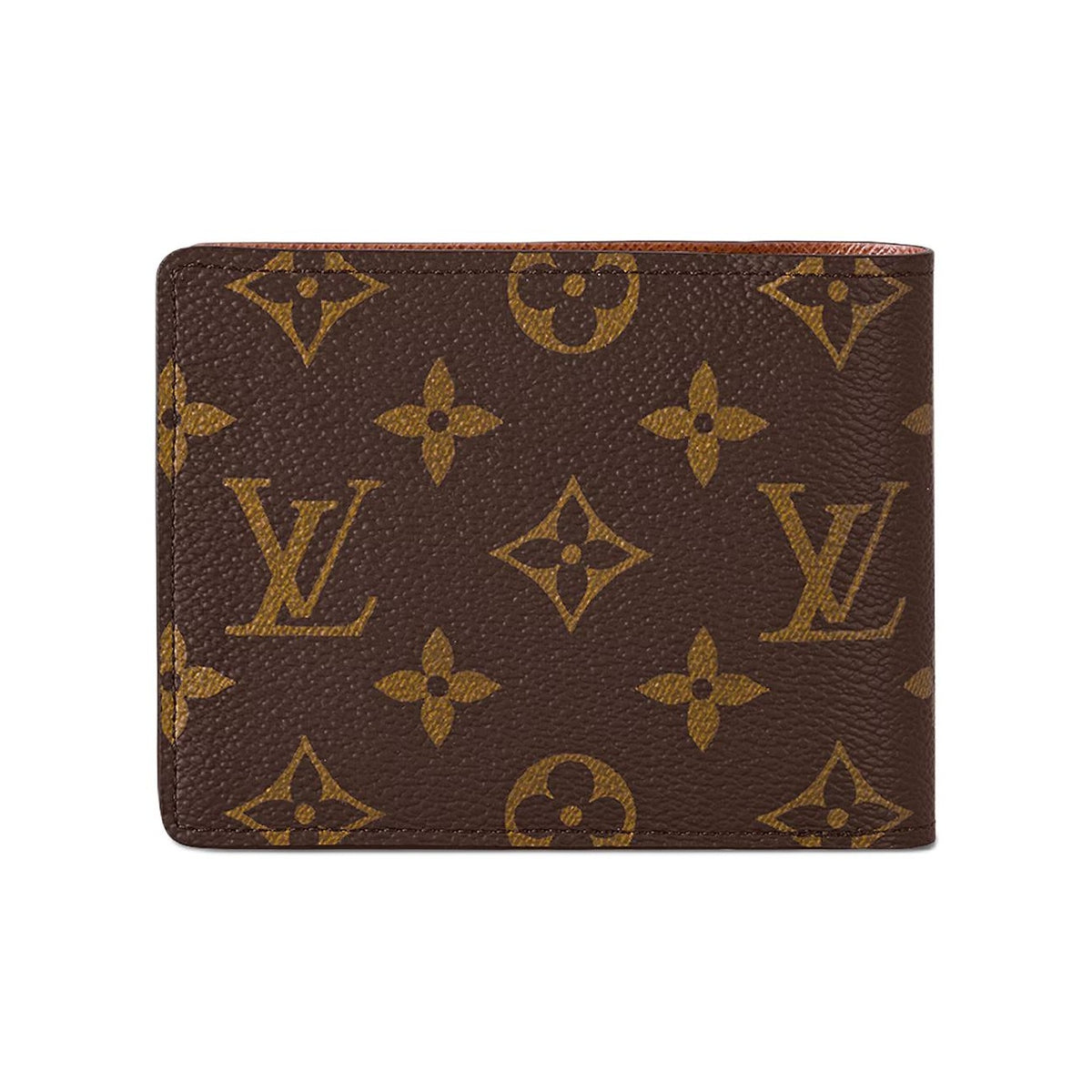 LOUIS VUITTON Multiple Monogram Canvas and Cowhide Leather Wallet in Brown - M60895