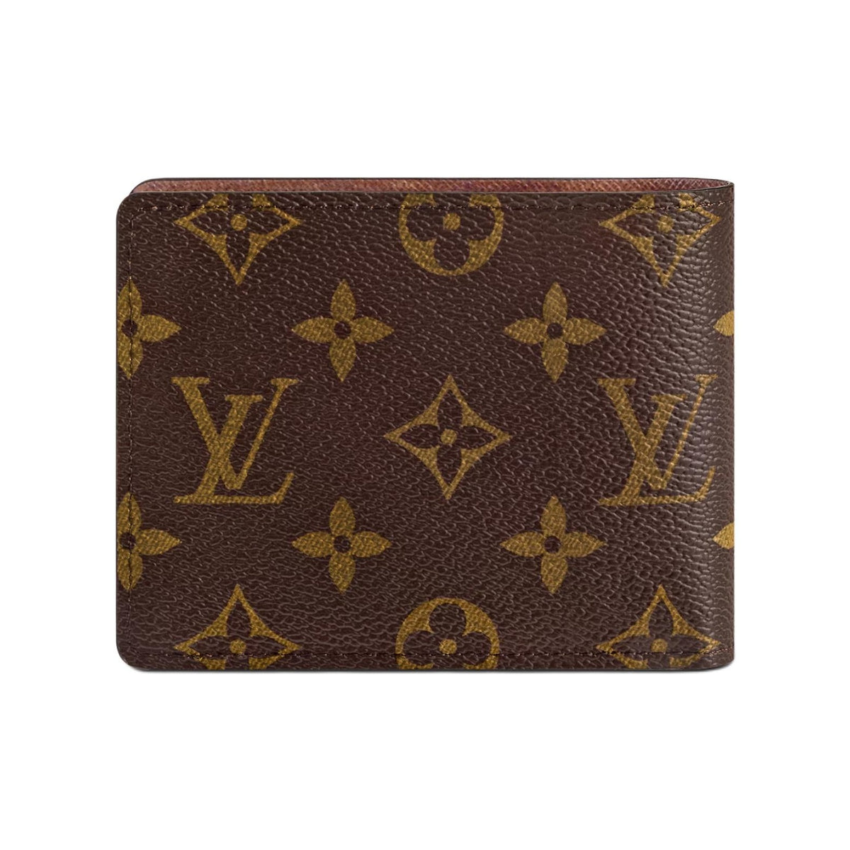 LOUIS VUITTON Multiple Monogram Canvas and Cowhide Leather Wallet in Brown - M60895