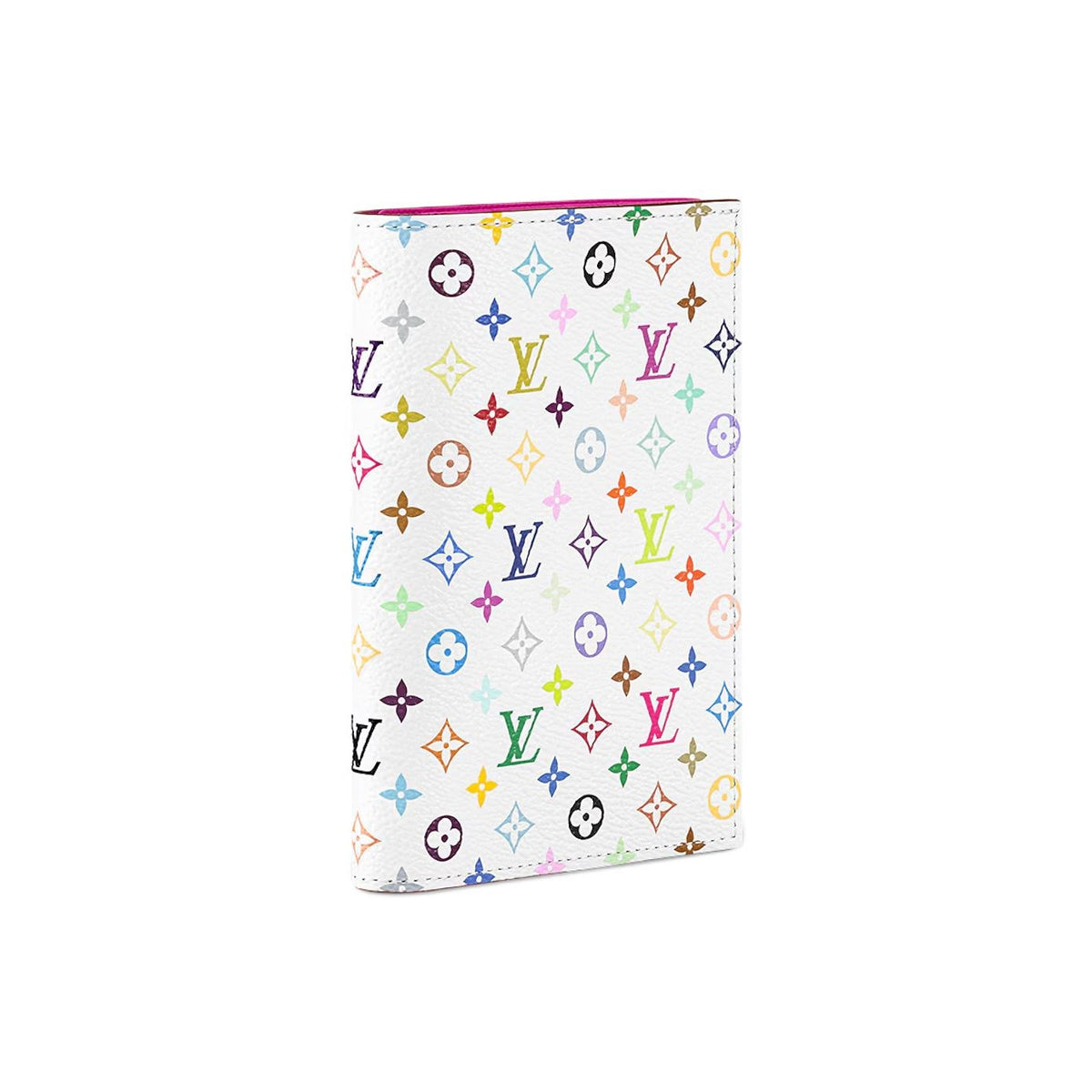 LOUIS VUITTON x Takashi Murakami Passport Cover XL White Monogram Multicolore M14178