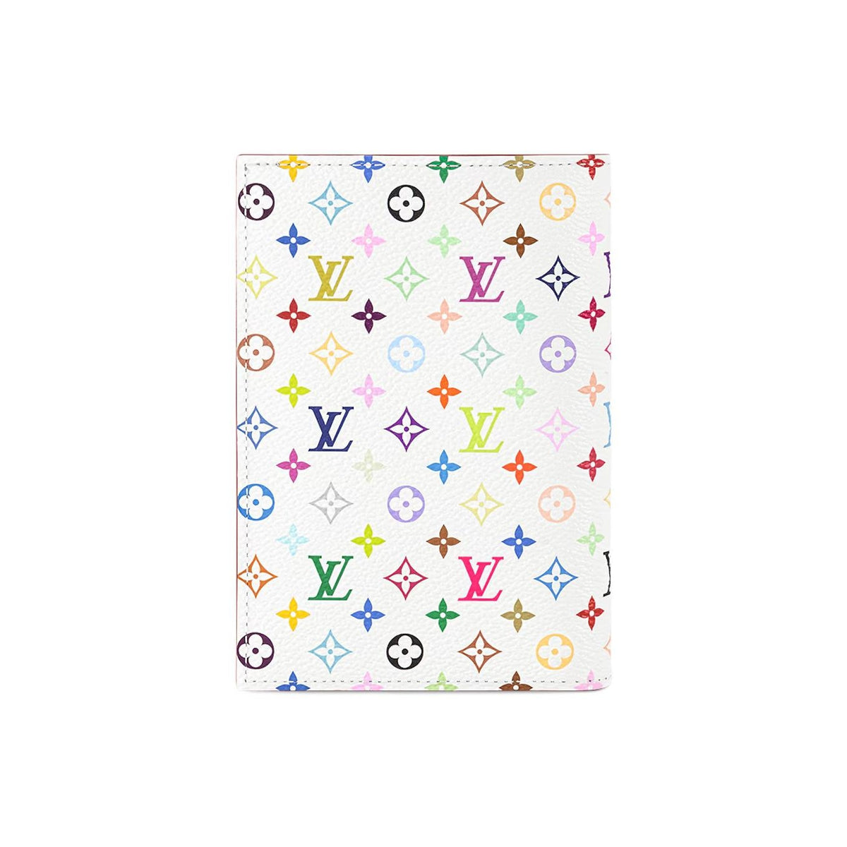 LOUIS VUITTON x Takashi Murakami Passport Cover XL White Monogram Multicolore M14178