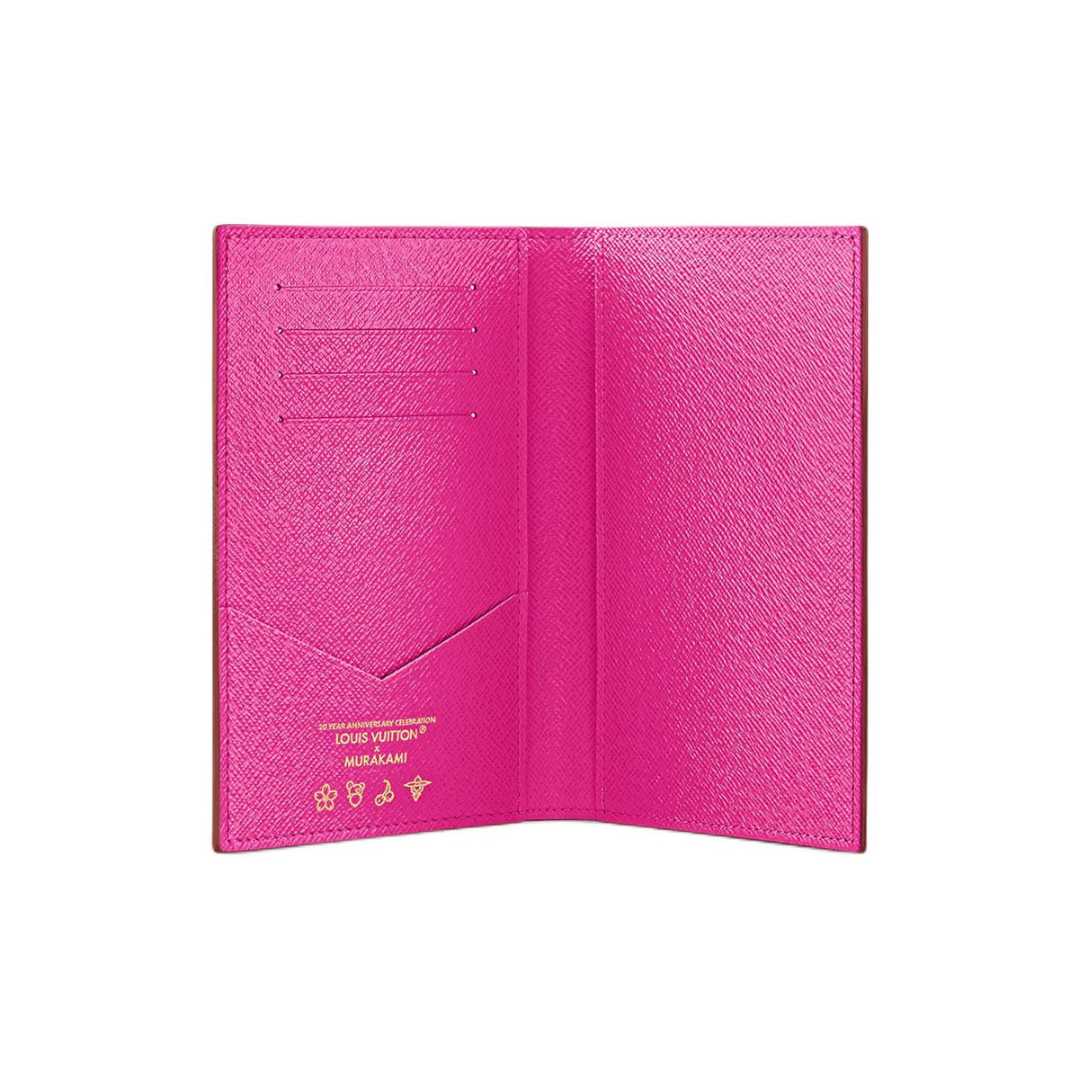 LOUIS VUITTON x Takashi Murakami Passport Cover XL White Monogram Multicolore M14178