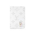LOUIS VUITTON Seoul Exclusive Jindo Dog Monogram Coated Canvas Wallet in White - M27081