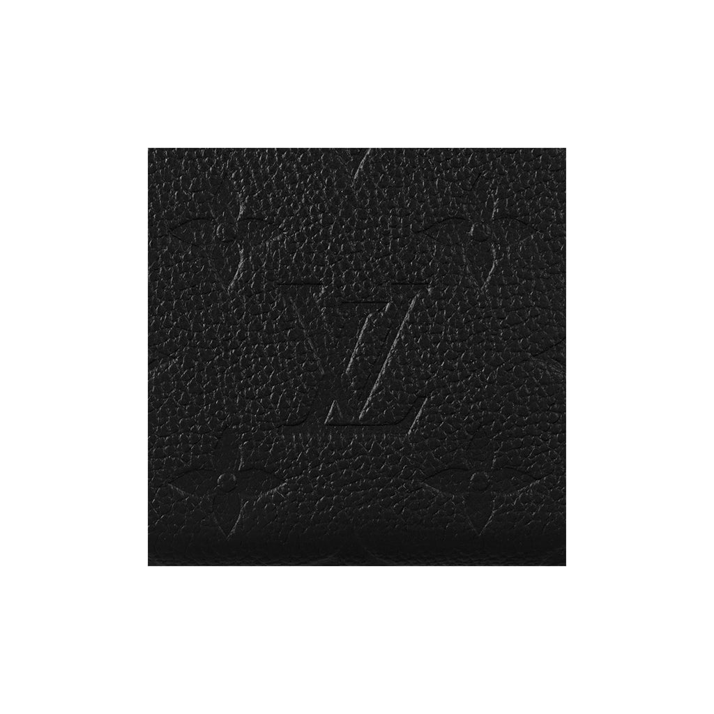 LOUIS VUITTON Lisa Leather Zip Card Holder in Black - M83365