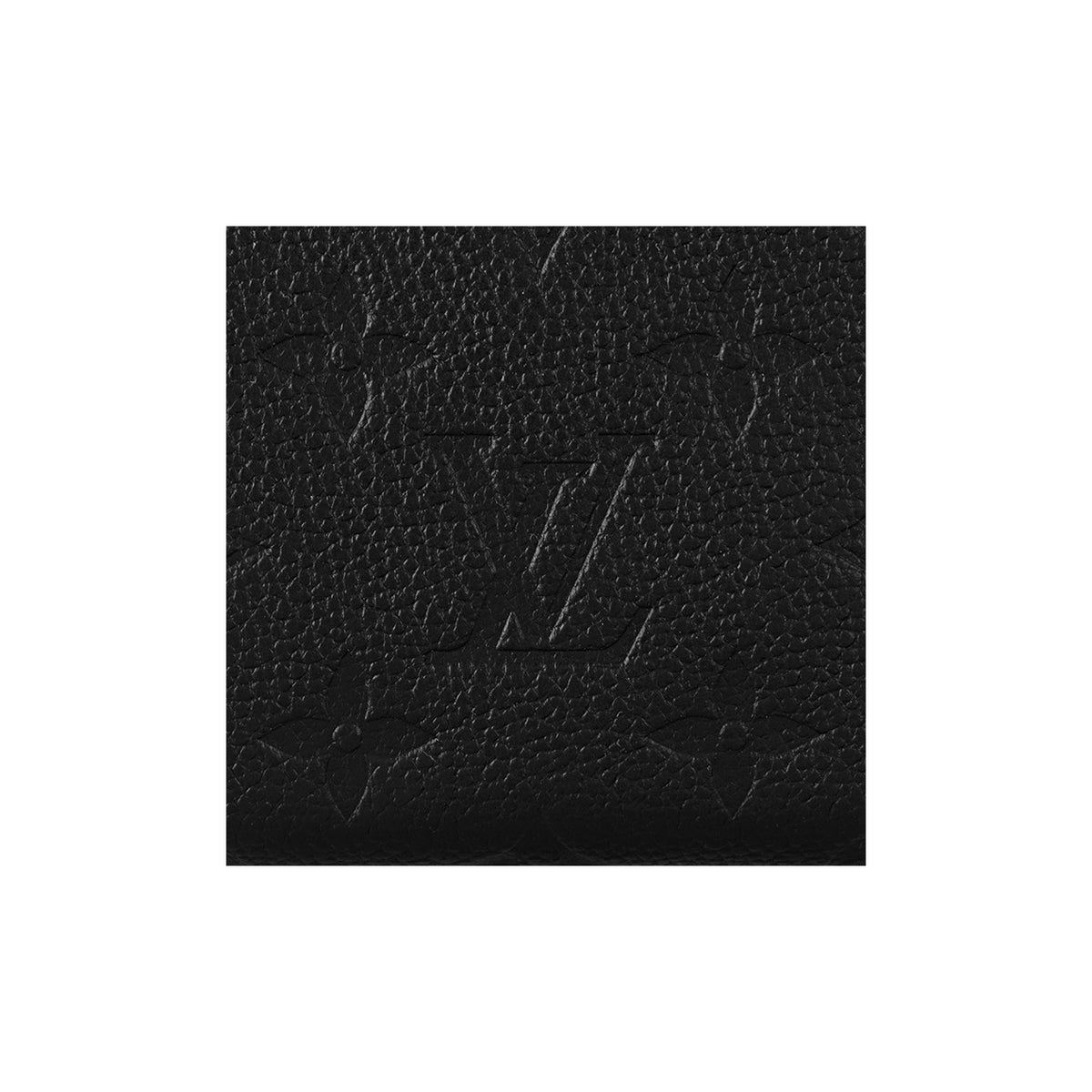 LOUIS VUITTON Lisa Leather Zip Card Holder in Black - M83365
