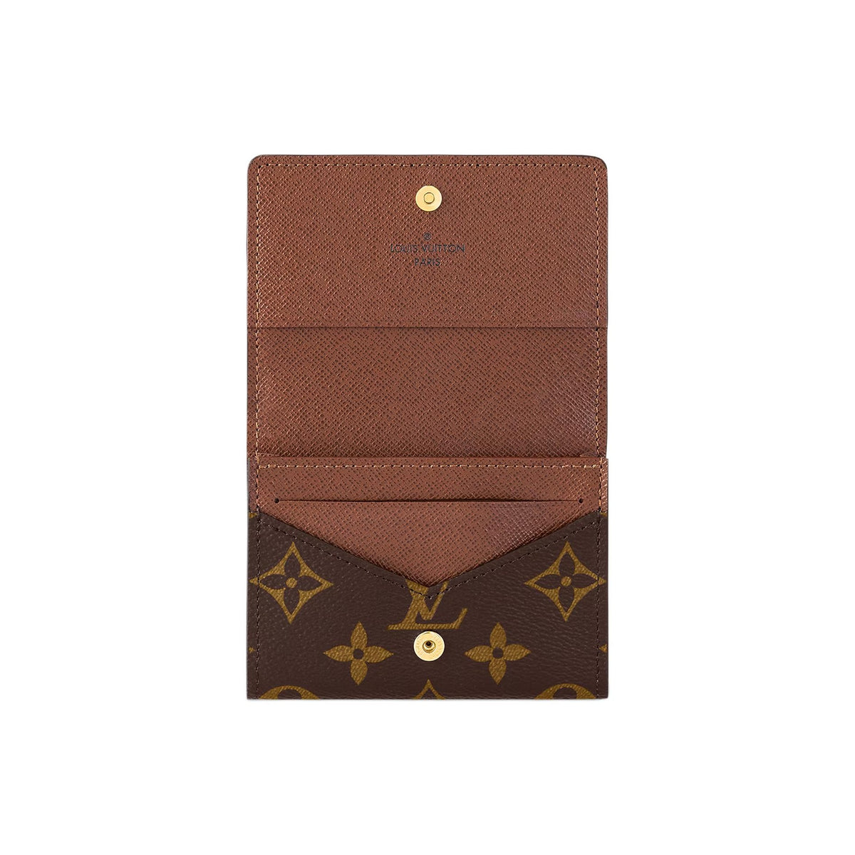 LOUIS VUITTON Monogram Coated Canvas Envelope Business Card Holder in Brown - M63801