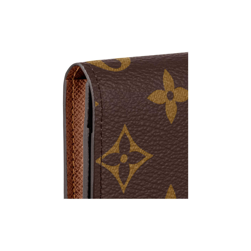 LOUIS VUITTON Monogram Coated Canvas Envelope Business Card Holder in Brown - M63801