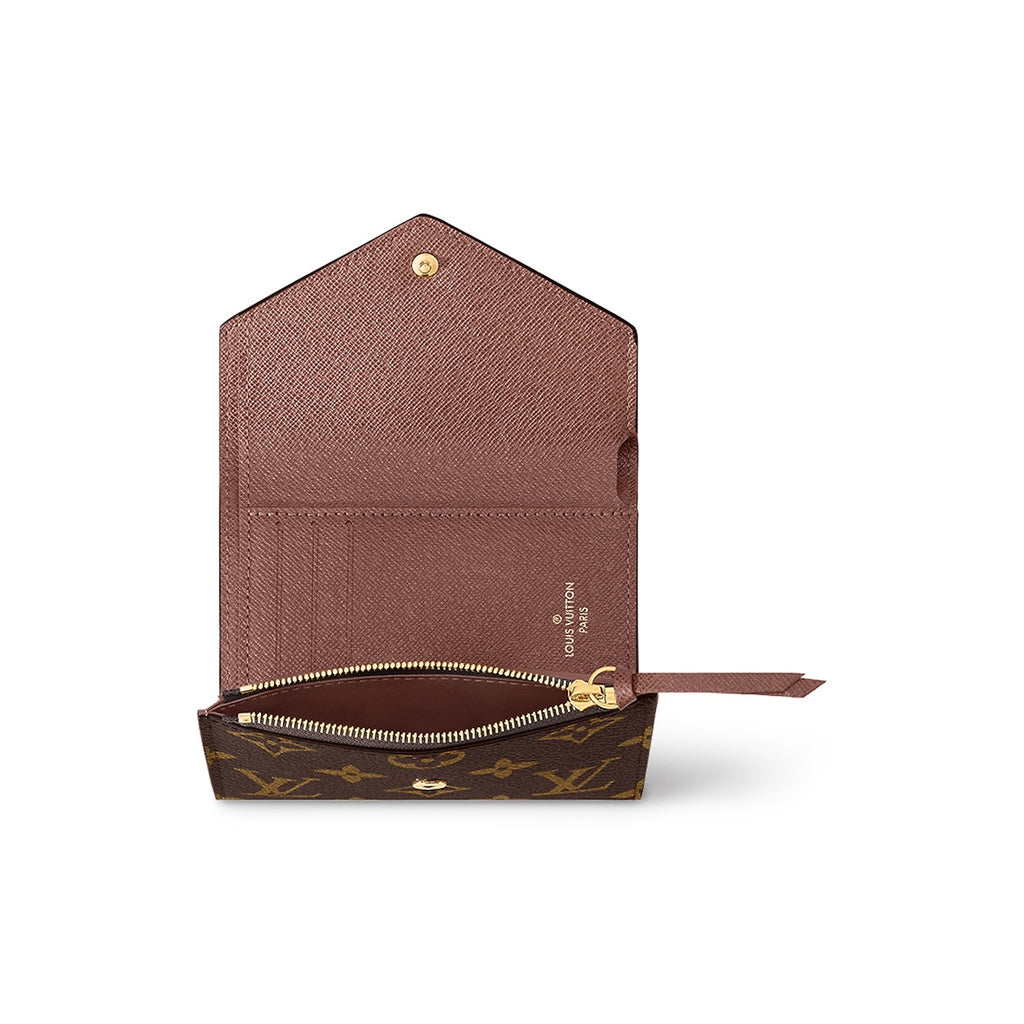LOUIS VUITTON Victorine Monogram Coated Canvas Wallet in Brown - M62472