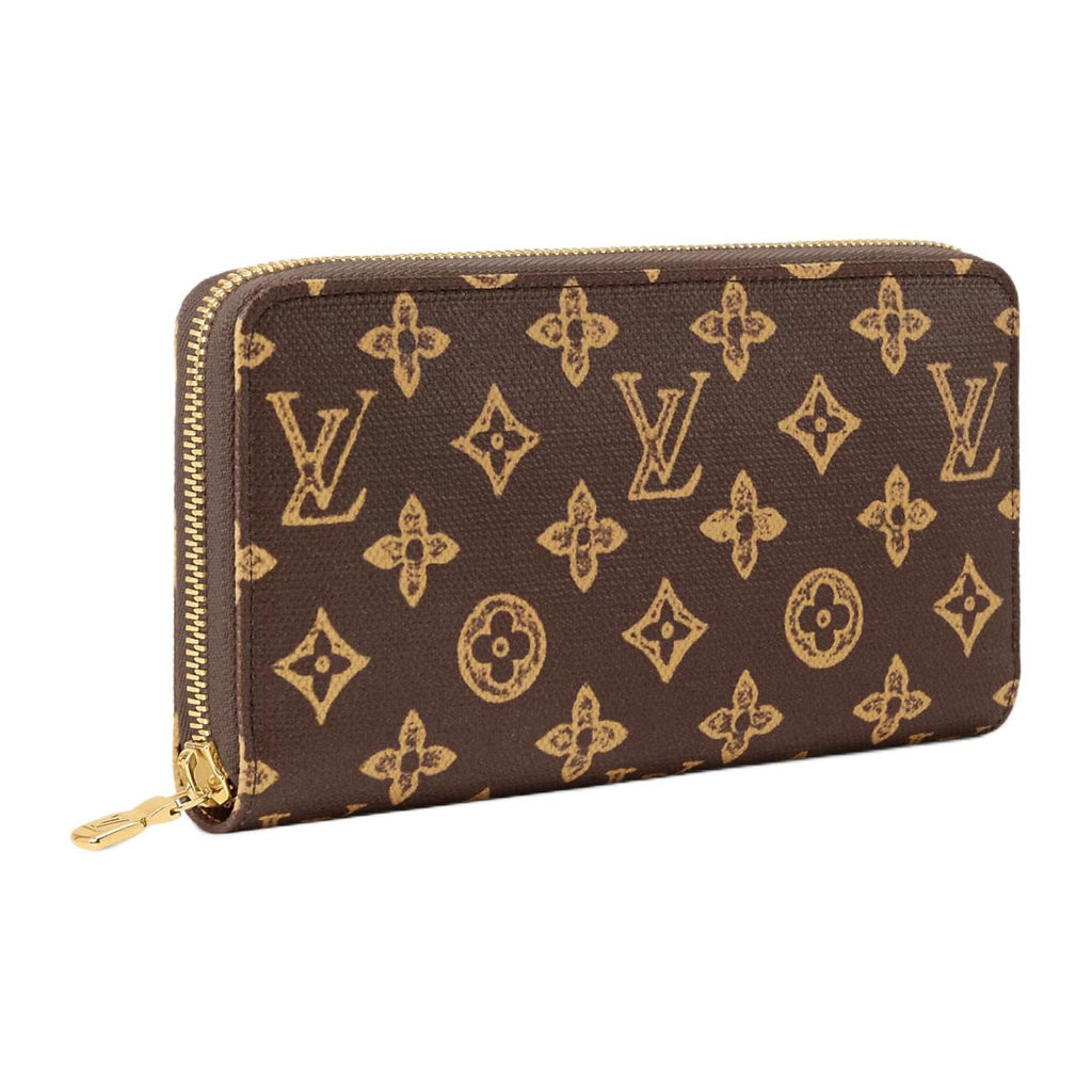 LOUIS VUITTON Zippy Monogram Coated Canvas Wallet in Brown - M27683