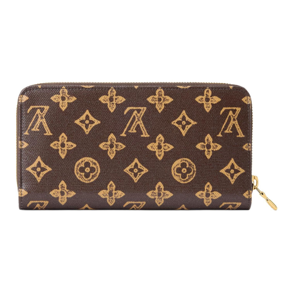 LOUIS VUITTON Zippy Monogram Coated Canvas Wallet in Brown - M27683