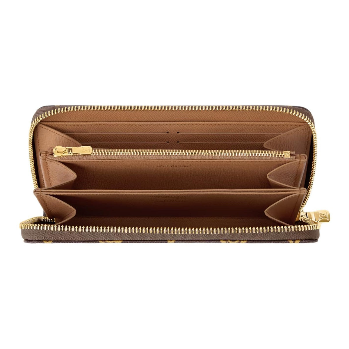 LOUIS VUITTON Zippy Monogram Coated Canvas Wallet in Brown - M27683