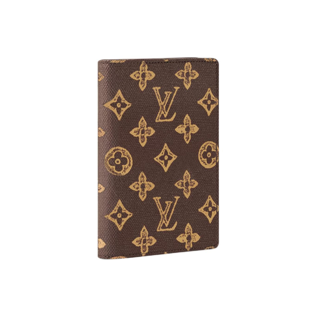 LOUIS VUITTON Monogram 130 Coated Canvas Passport Holder in Ebony - M27612