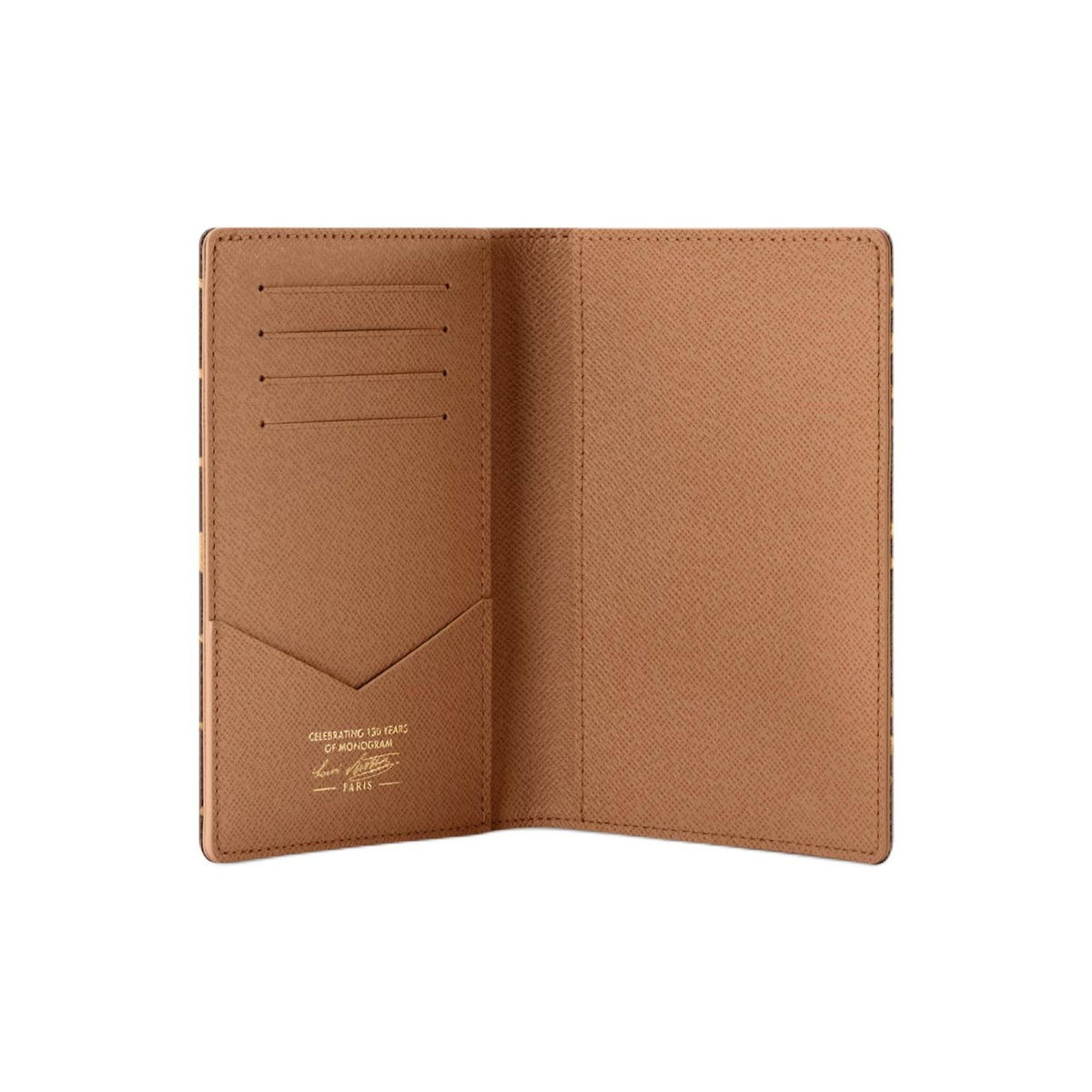 LOUIS VUITTON Monogram 130 Coated Canvas Passport Holder in Ebony - M27612