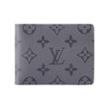 LOUIS VUITTON Slender Monogram Coated Canvas Compact Folding Wallet in Gray and Black - M80906