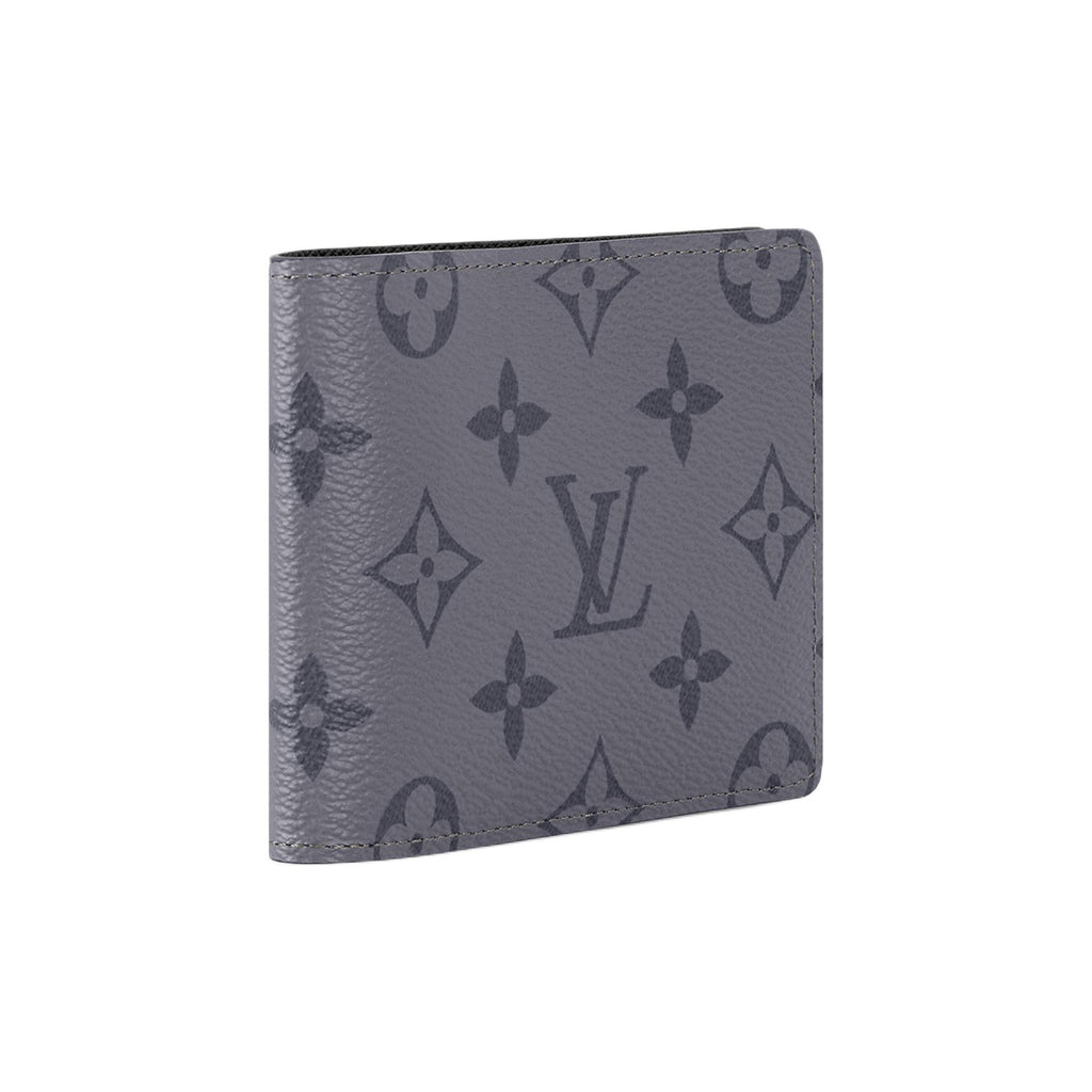 LOUIS VUITTON Slender Monogram Coated Canvas Compact Folding Wallet in Gray and Black - M80906