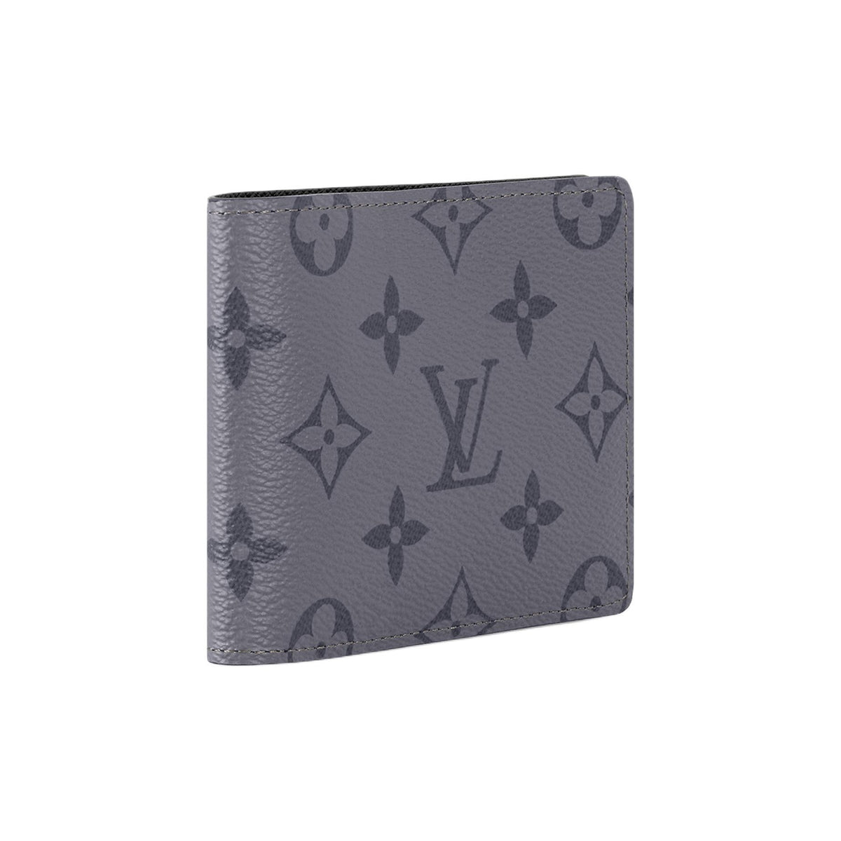 LOUIS VUITTON Slender Monogram Coated Canvas Compact Folding Wallet in Gray and Black - M80906
