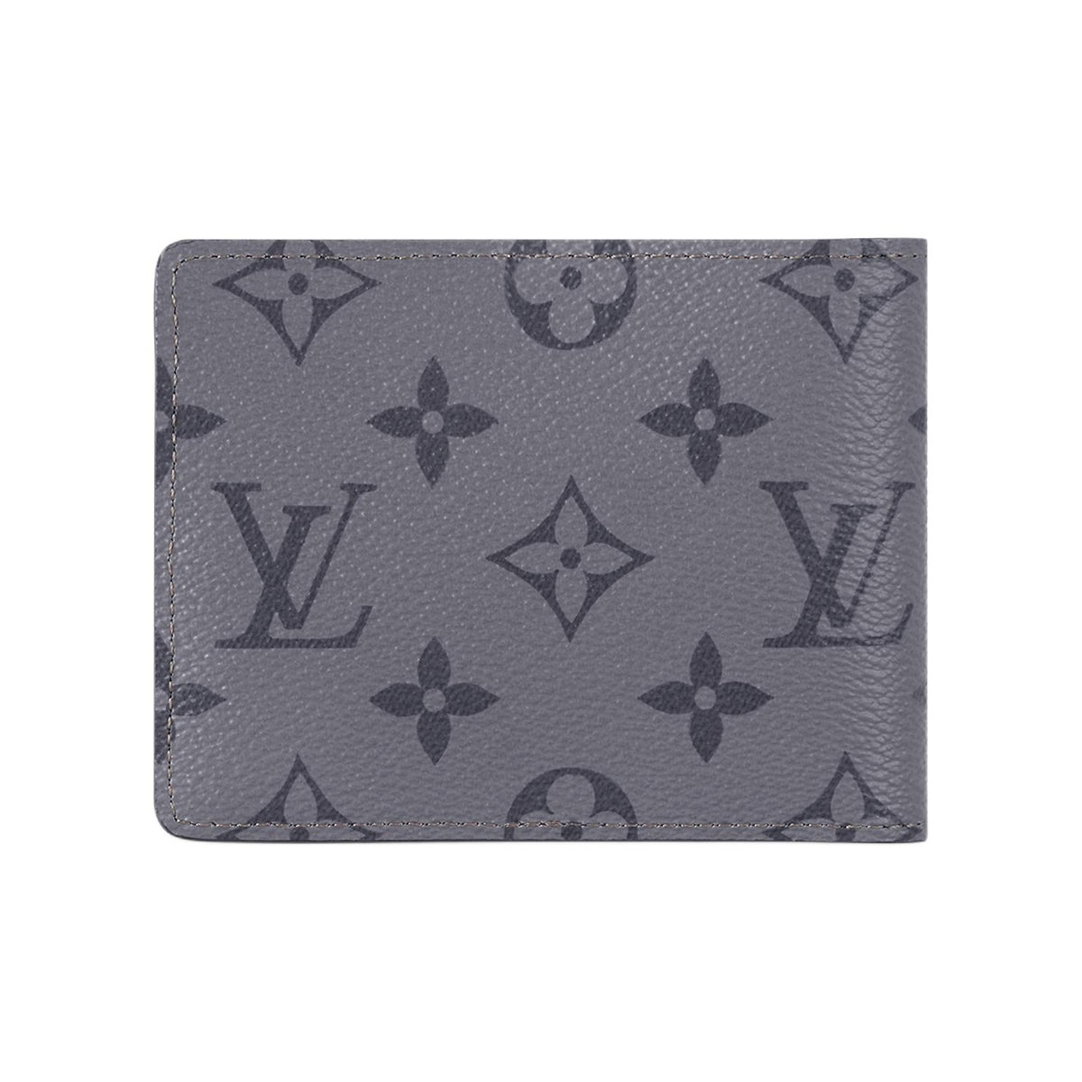 LOUIS VUITTON Slender Monogram Coated Canvas Compact Folding Wallet in Gray and Black - M80906