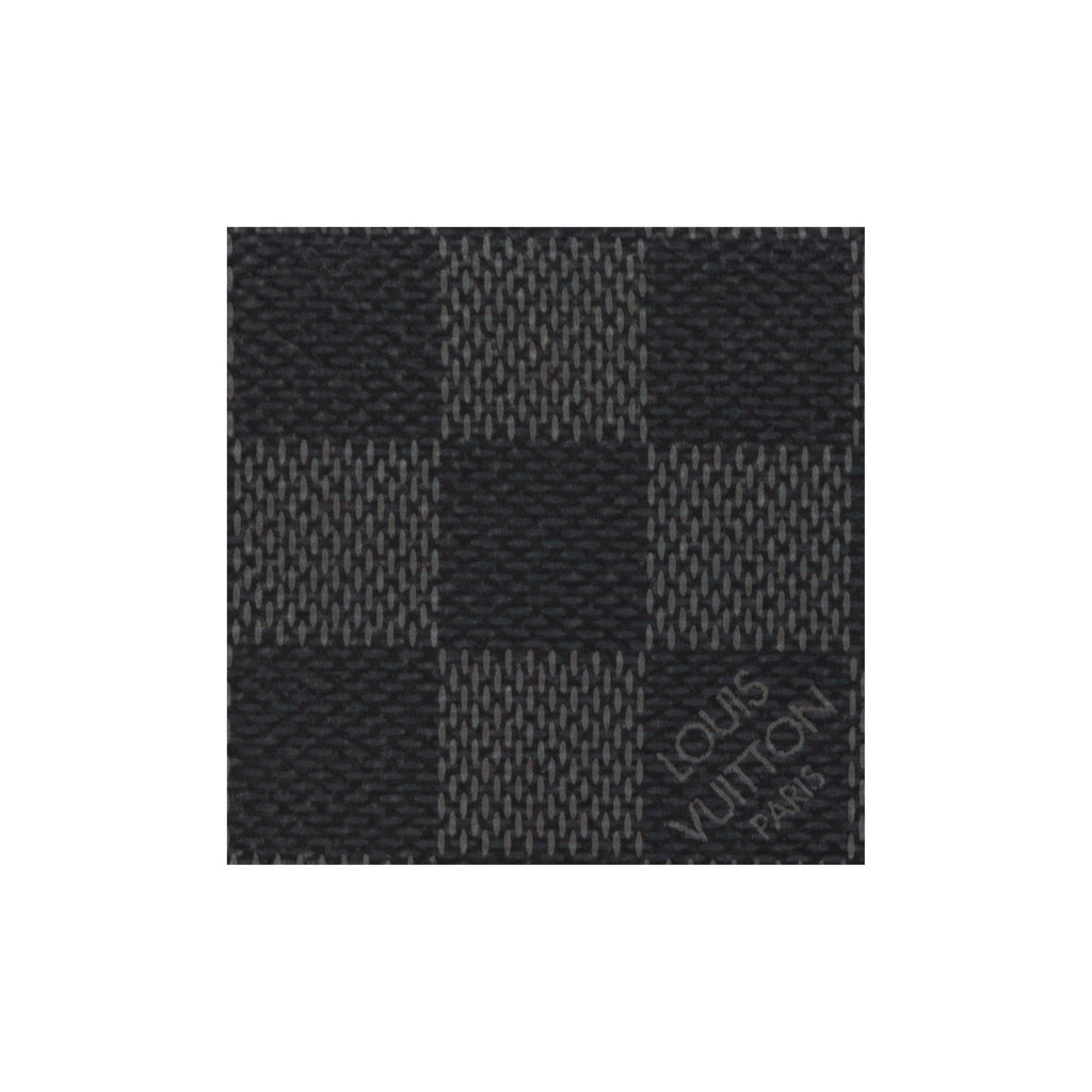 LOUIS VUITTON Checkered Coated Canvas Envelope Business Card Holder in Gray and Black - N63338
