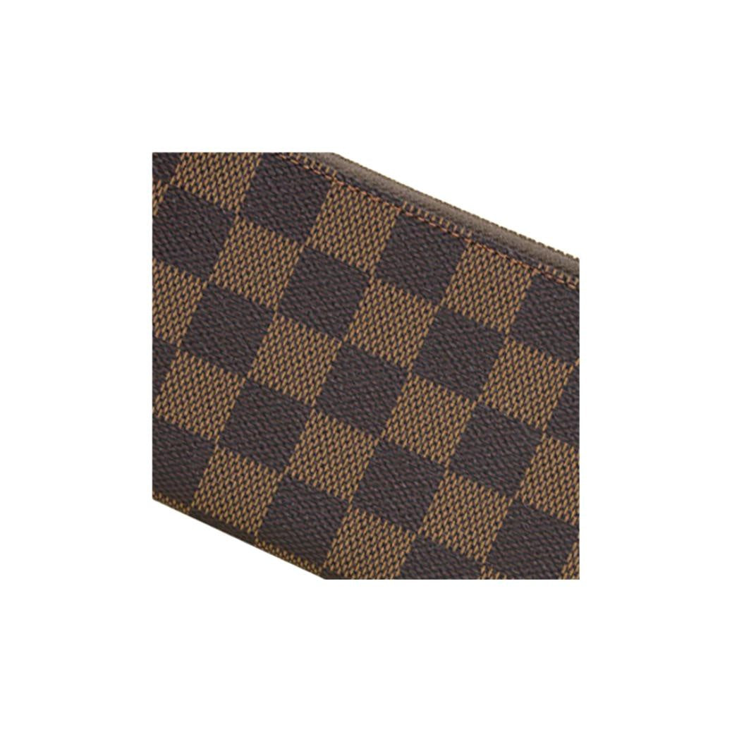 LOUIS VUITTON Clemence Damier Ebene Canvas Wallet in Brown - N60534