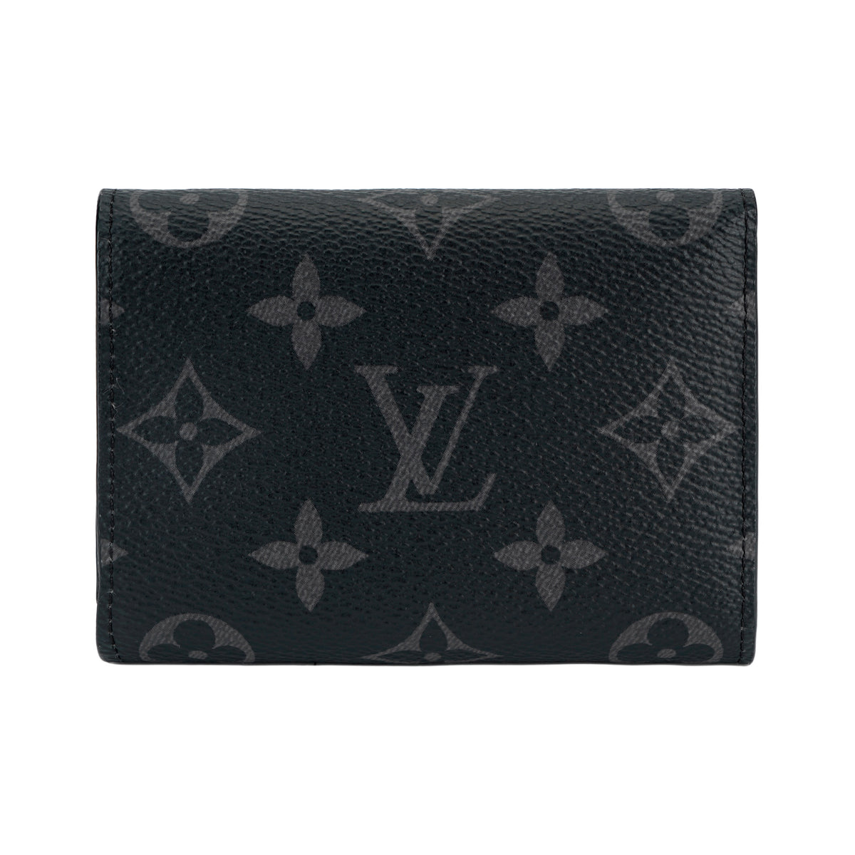 LOUIS VUITTON Victor PF. Letter Logo Leather Snap Wallet in Black - M12598