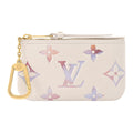 LOUIS VUITTON Watercolor Gradient Embossed Cowhide Leather Key Coin Pouch in Dreamy Purple - M25597