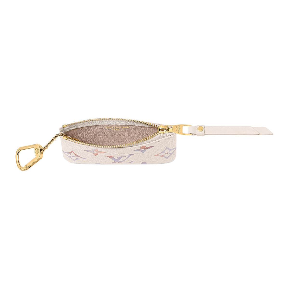 LOUIS VUITTON Watercolor Gradient Embossed Cowhide Leather Key Coin Pouch in Dreamy Purple - M25597