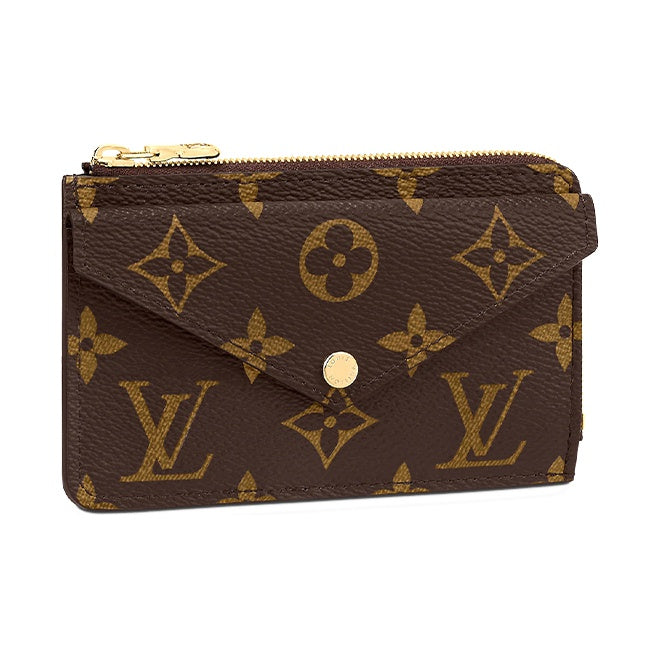 LOUIS VUITTON Recto Verso Monogram Coated Canvas Mini Coin and Card Holder in Brown - M69431